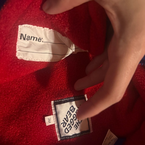 Vintage rugged bear infant car seat stroller winter bunting snowsuit - Picture 9 of 9